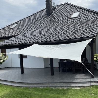 Żagiel przeciwsłoneczny prostokątny 3 m x 2 m / beżowy/