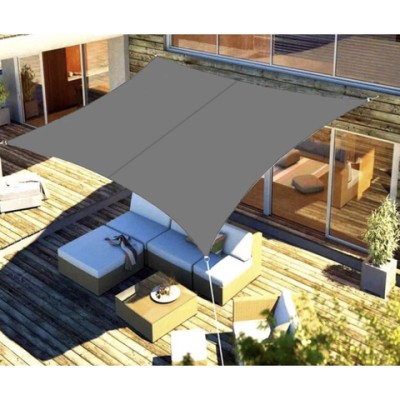 Żagiel przeciwsłoneczny prostokątny 3 m x 2 m / szary/