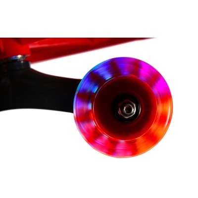 Grivity ride with glowing wheels red/