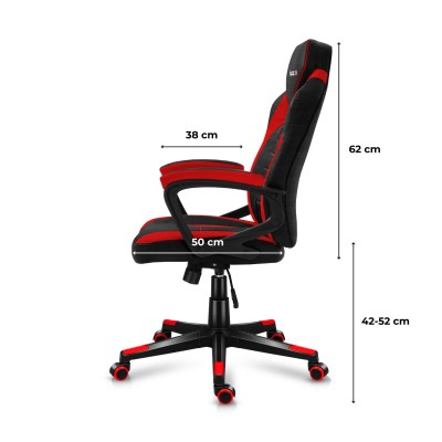 Fotel gamingowy HUZARO FORCE 2.5 RED MESH