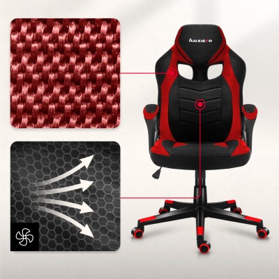 Gaming armchair HUZARO FORCE 2.5 RED MESH
