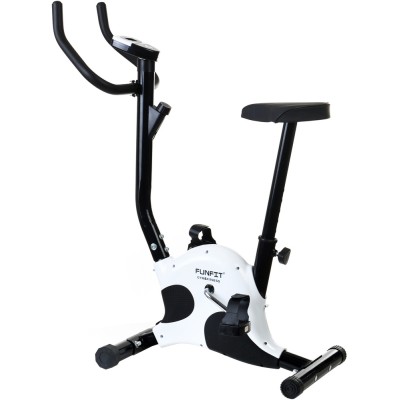 Rower treningowy mechaniczny  FUNFIT F06 /czarn0-biały/