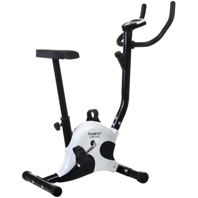 Rower treningowy mechaniczny  FUNFIT F06 /czarn0-biały/