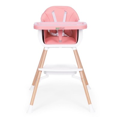 Feeding chair ECOTOYS 2 w 1 /pink/