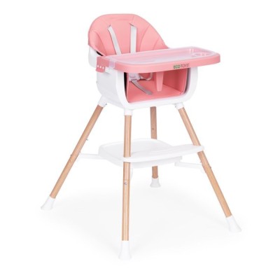 Feeding chair ECOTOYS 2 w 1 /pink/