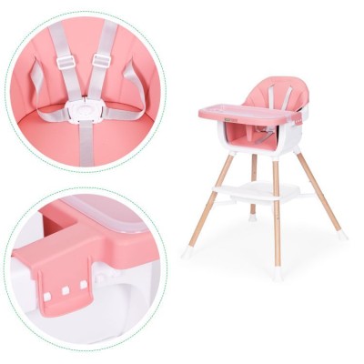 Feeding chair ECOTOYS 2 w 1 /pink/