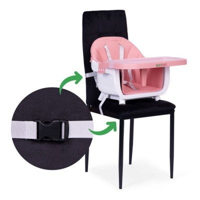 Feeding chair ECOTOYS 2 w 1 /pink/