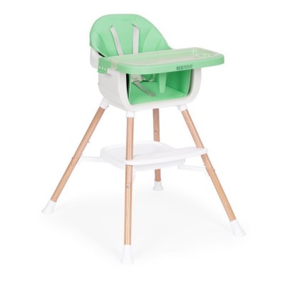 Krzesełko do karmienia ECOTOYS 2 w 1 /zielone/