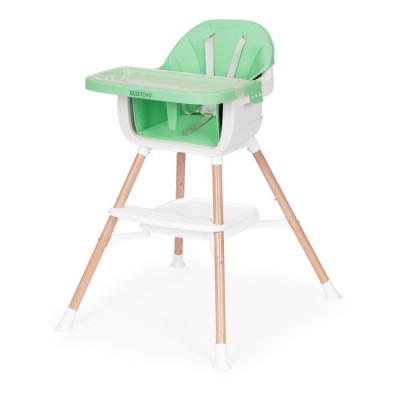 Krzesełko do karmienia ECOTOYS 2 w 1 /zielone/