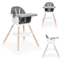 Krzesełko do karmienia ECOTOYS 2 w 1 /szare/