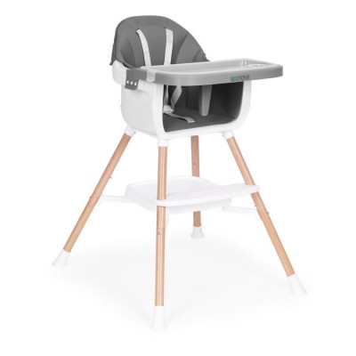 Krzesełko do karmienia ECOTOYS 2 w 1 /szare/