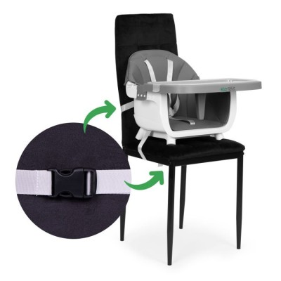 Krzesełko do karmienia ECOTOYS 2 w 1 /szare/