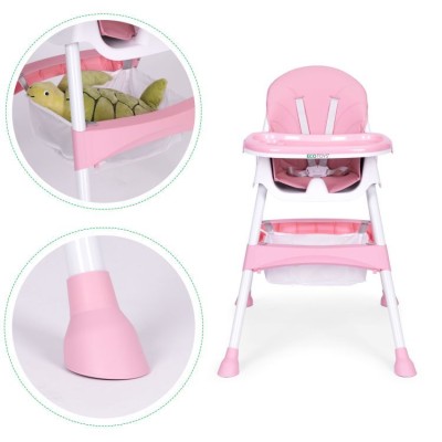 Feeding chair ECOTOYS  /pink/