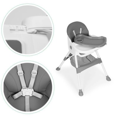 Feeding chair ECOTOYS  /grey/