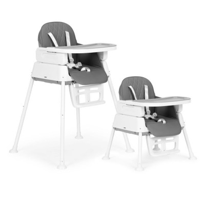 Krzesełko do karmienia ECOTOYS 3 w 1 /szare/