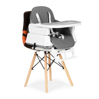 Feeding chair ECOTOYS 3 w 1 /grey/