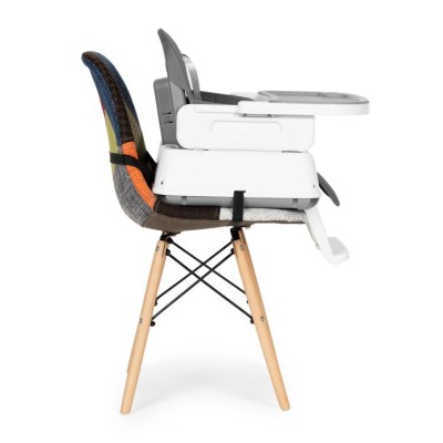 Feeding chair ECOTOYS 3 w 1 /grey/