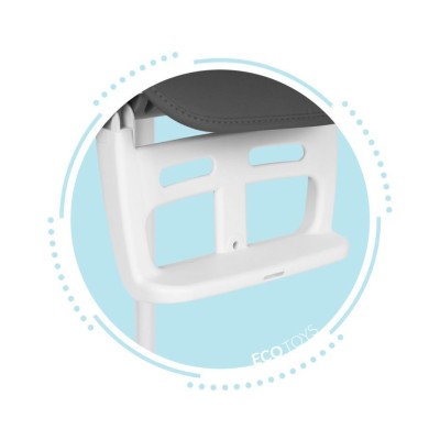 Feeding chair ECOTOYS 3 w 1 /grey/