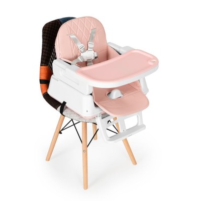 Feeding chair ECOTOYS 3 w 1 /pink/
