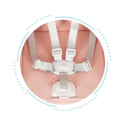 Feeding chair ECOTOYS 3 w 1 /pink/