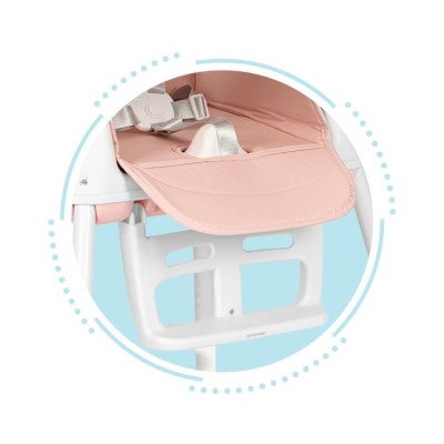 Krzesełko do karmienia ECOTOYS 3 w 1 /różowe/