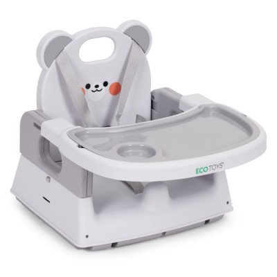 Feeding chair ECOTOYS BEAR 3 w 1 /grey/