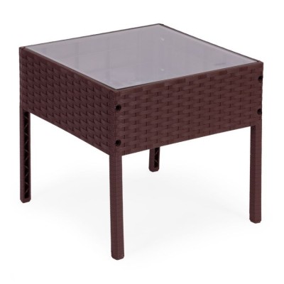 Garder furniture set - 2 chairs and table /brown/MG