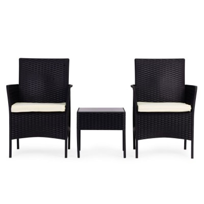 copy of Garder furniture set - 2 chairs and table /black/MG