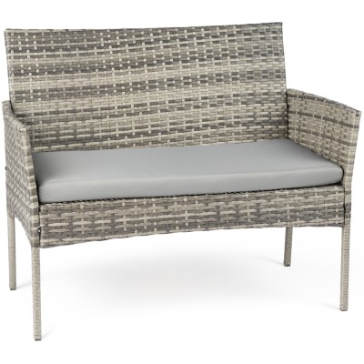 Garden furniture set -table, sofa, two armchairs /grey/