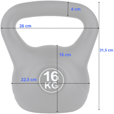 Kettlebel FUNFIT 16 kg