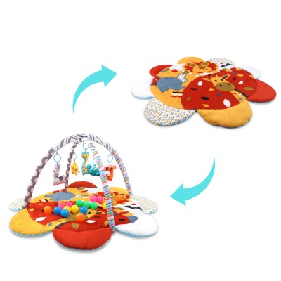 Baby play mat2-in-1 TINIMINI FLOWER SAFARI
