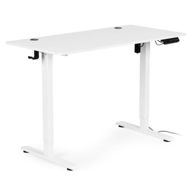 Biurko elektryczne regulowane 120 cm x 60 cm /białe/