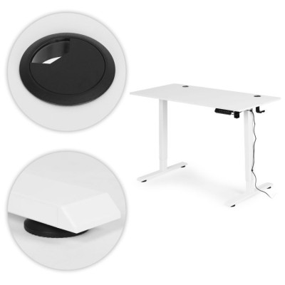 Biurko elektryczne regulowane 120 cm x 60 cm /białe/