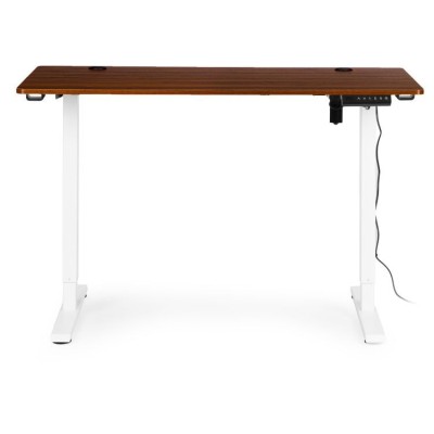 Electric  desk 120 cm x 60 cm /brown-white/