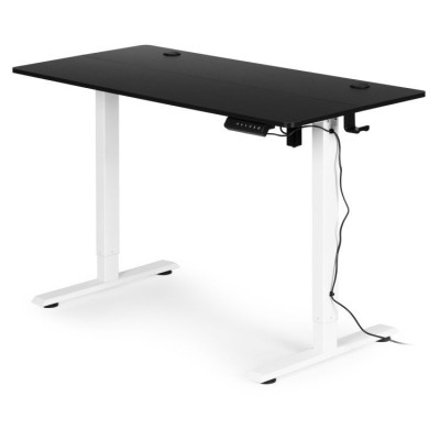 Biurko elektryczne regulowane 120 cm x 60 cm /czarno-białe/