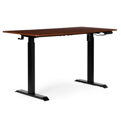 Biurko elektryczne regulowane 140 cm x 71 cm /brązowe/