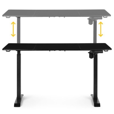 Biurko elektryczne regulowane 140 cm x 71 cm /czarne/