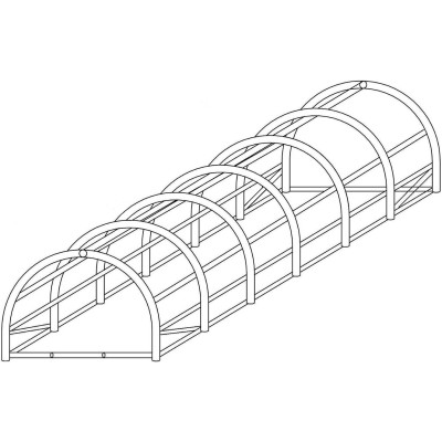 Foil tunnel 6 m x 3 m /green/