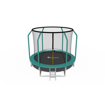Trampoline with inner net and ladder round 252cm