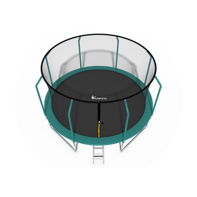 Trampolina z siatką wewnętrzną i drabinką średnica 435cm