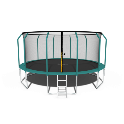 Trampolina z siatką wewnętrzną i drabinką średnica 490 cm
