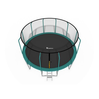 Trampolina z siatką wewnętrzną i drabinką średnica 490 cm
