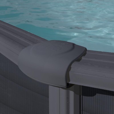 Swimming pool GRE ANTHRACITE 350 cm x 132 cm /anthracite/