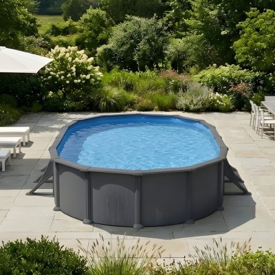 Basen GRE ANTHRACITE 730 cm x 375 cm x 132 cm /grafit/