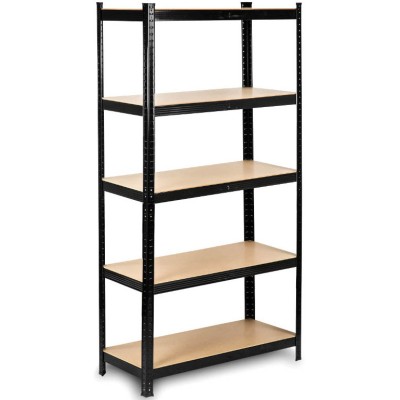 Regał magazynowy 205 cm x 120 cm x 45 cm czarny /5 półek/