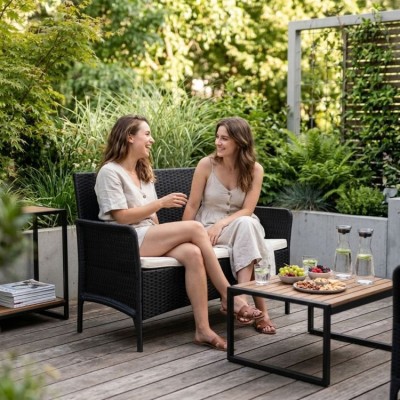 Garden technoratan sofa /brown/