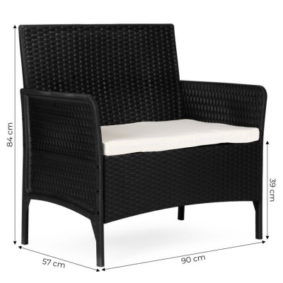 Garden technoratan sofa /brown/