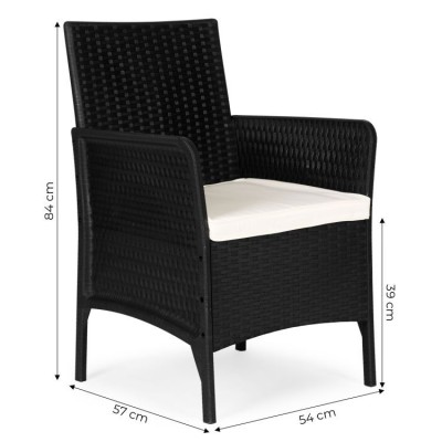 Garden armchair /brown/