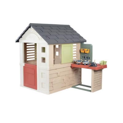 SMOBY LIFE DOMEK z WARSZTATEM + 39 elementów