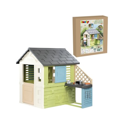 SMOBY LIFE GARDEN HOUSE PRETTY WITH KITCHEN